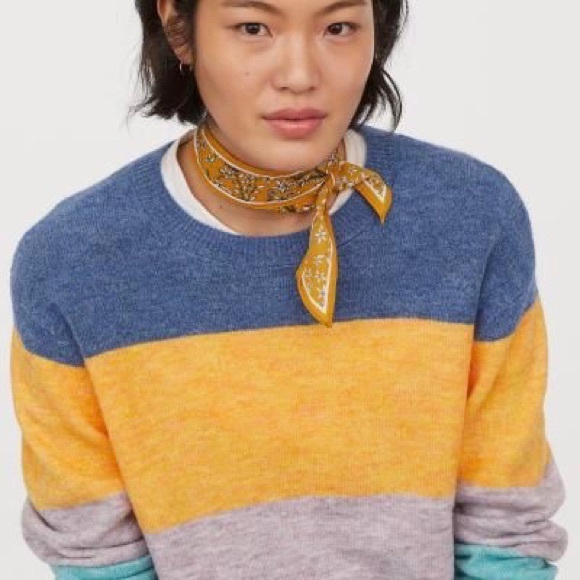 H&M Sweaters - H&M Multicoloured Striped Sweater